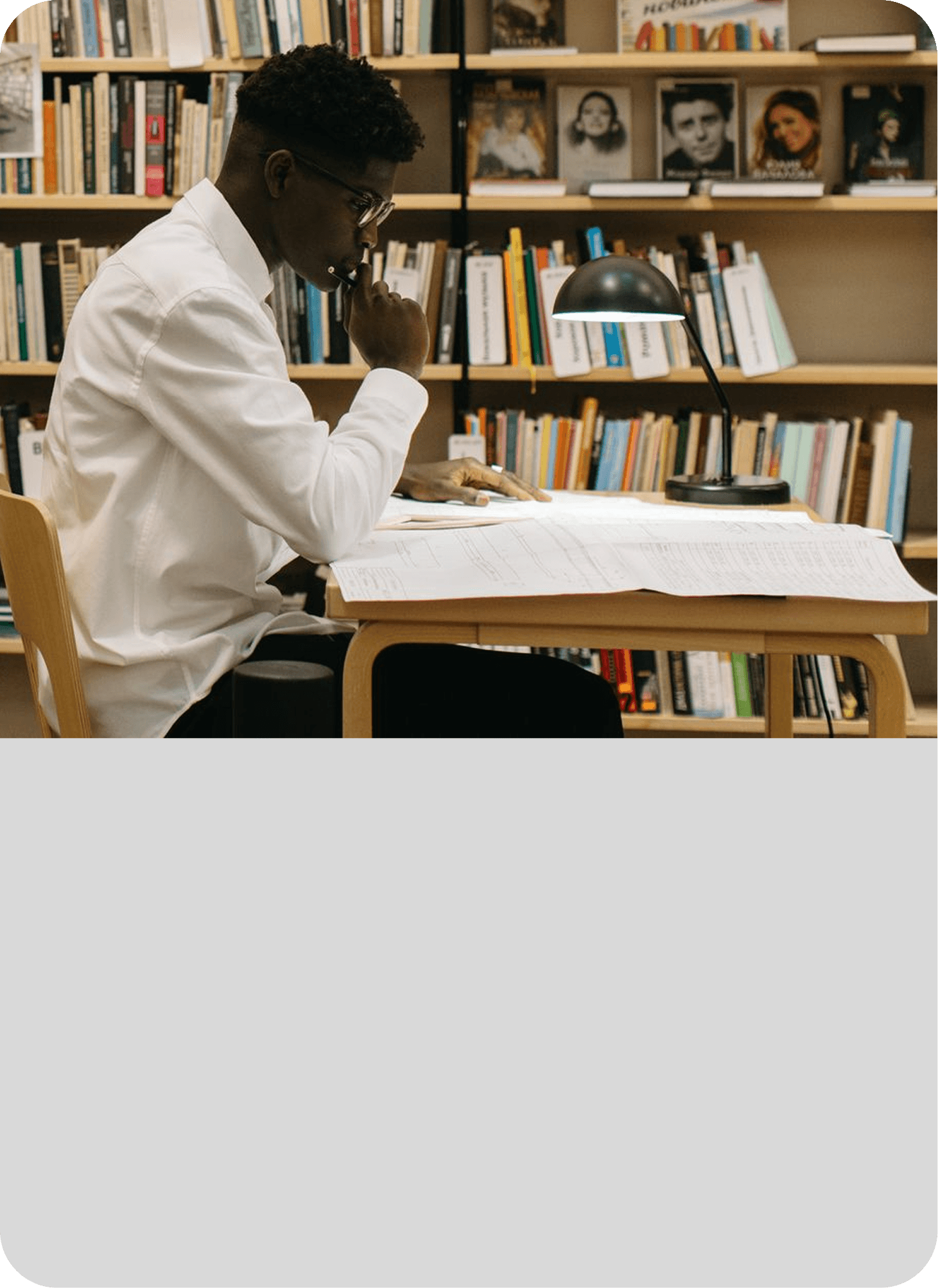 A student on Compass